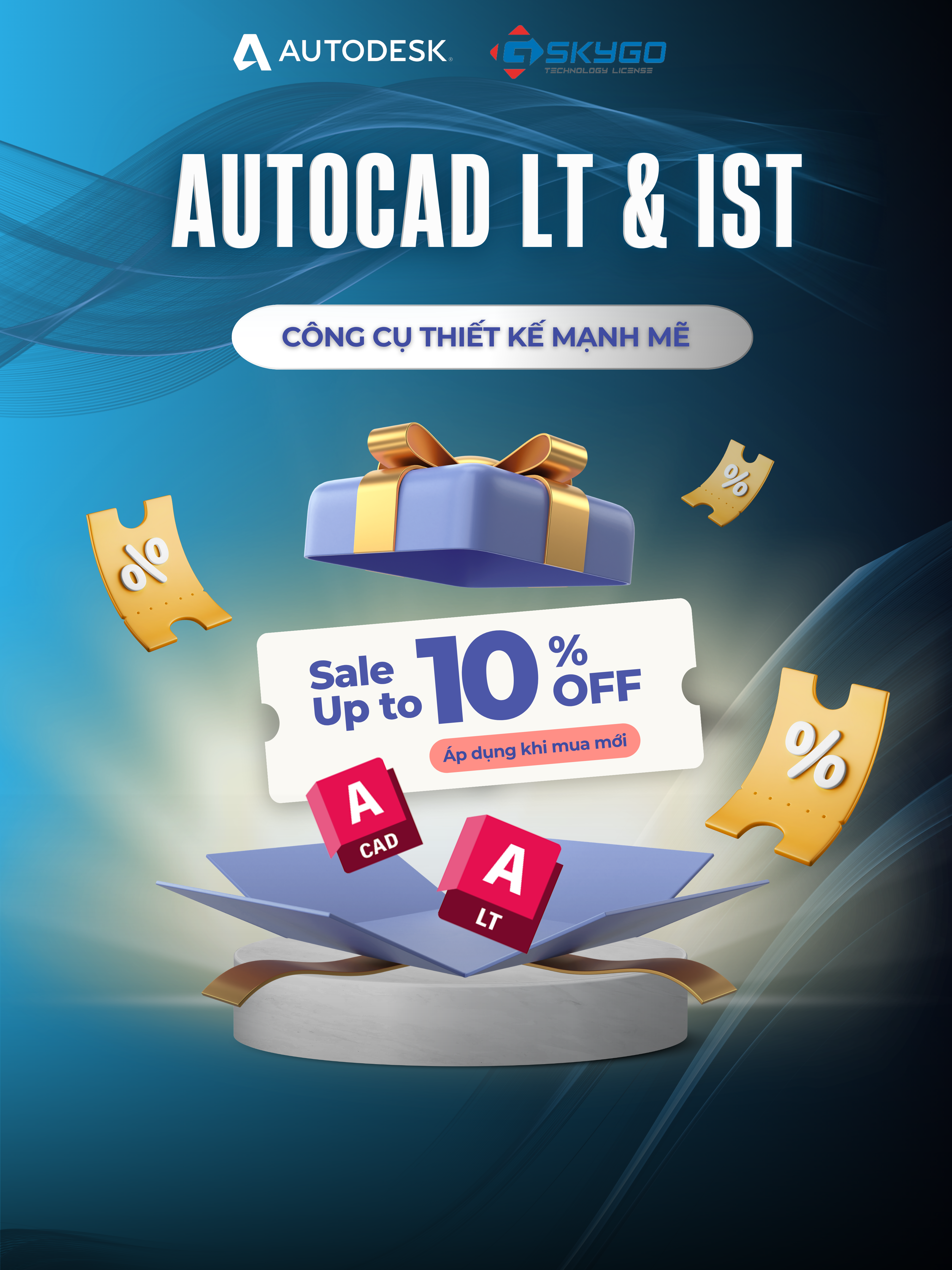 AutoCAD LT & IST – Thiết kế 2D nhanh, chuẩn xác – Giảm ngay 10% cho khách hàng mới